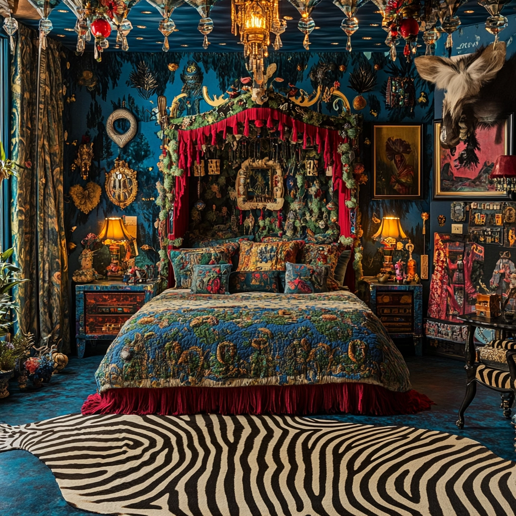 zebra rug bedroom 41