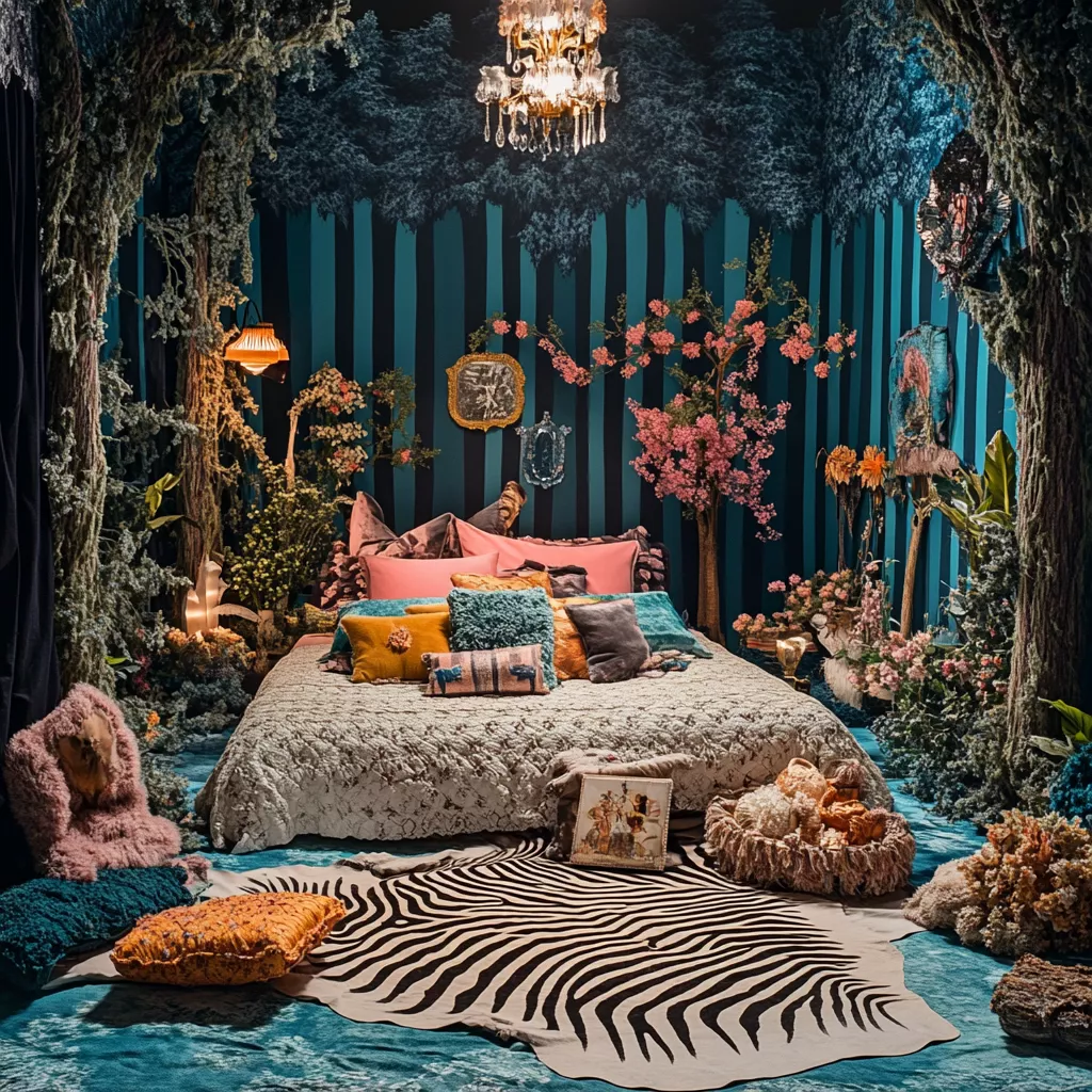 zebra rug bedroom 42
