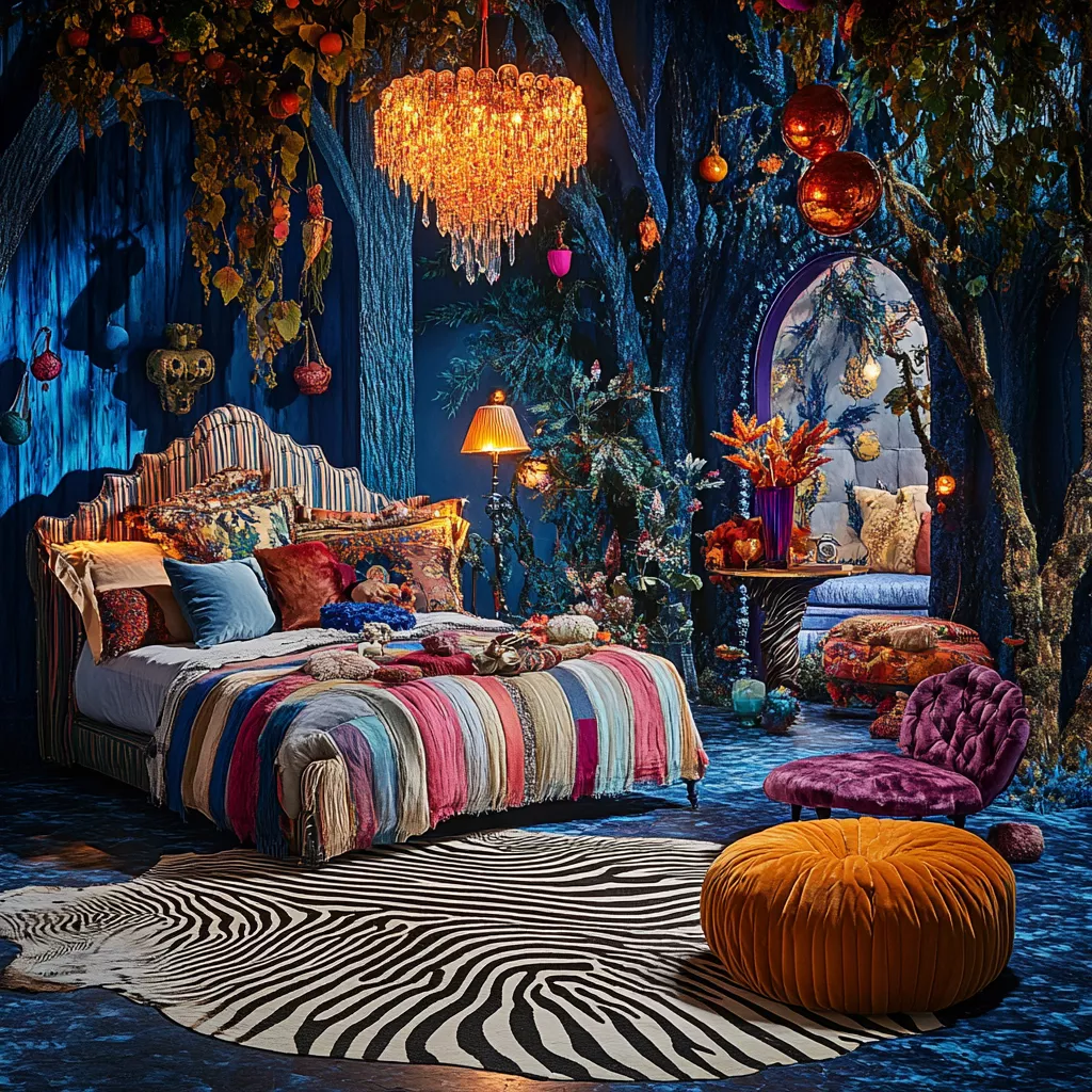 zebra rug bedroom 43