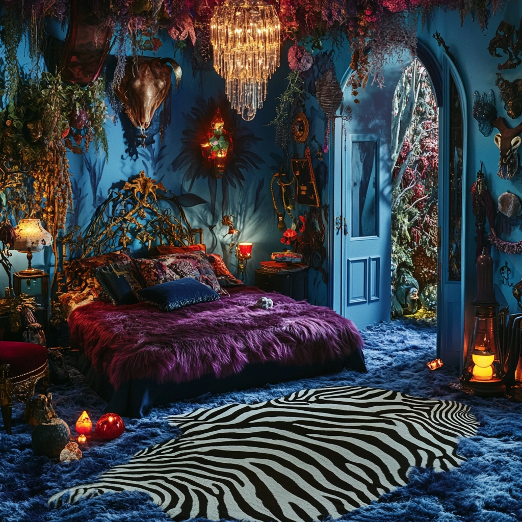 zebra rug bedroom 44