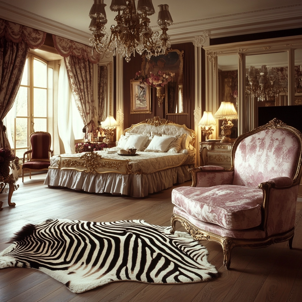 zebra rug bedroom 47