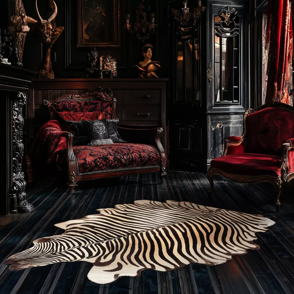 zebra rug bedroom 49