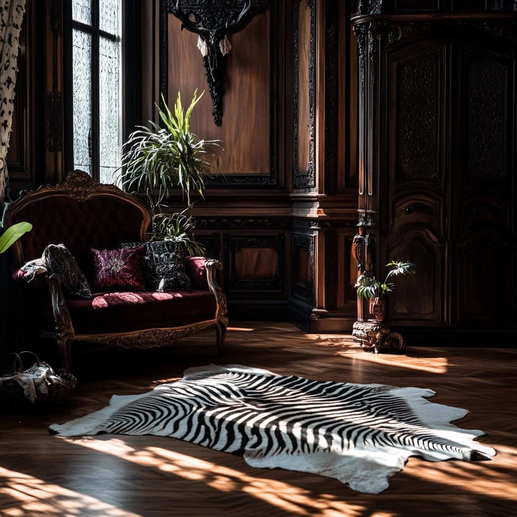 zebra rug bedroom 50