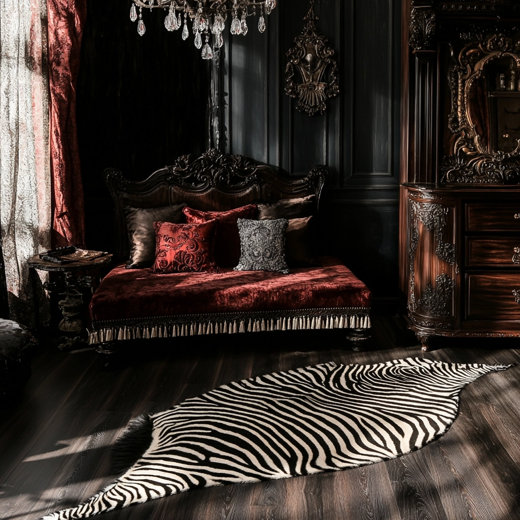 zebra rug bedroom 52