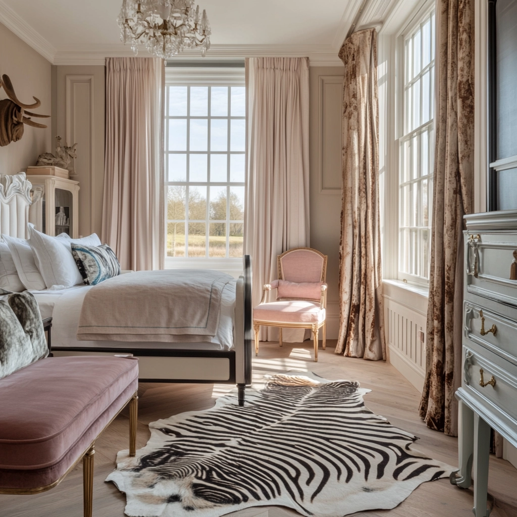 zebra rug bedroom 54