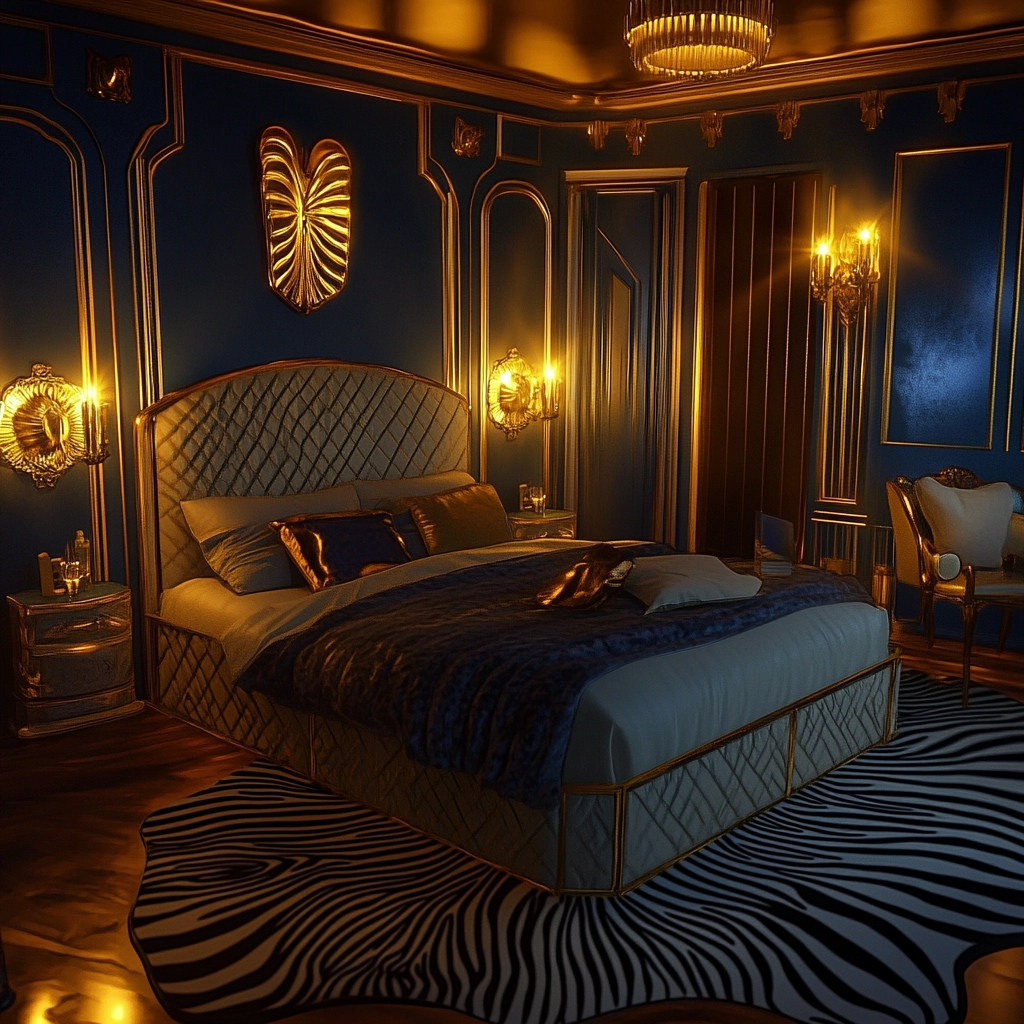 zebra rug bedroom 59