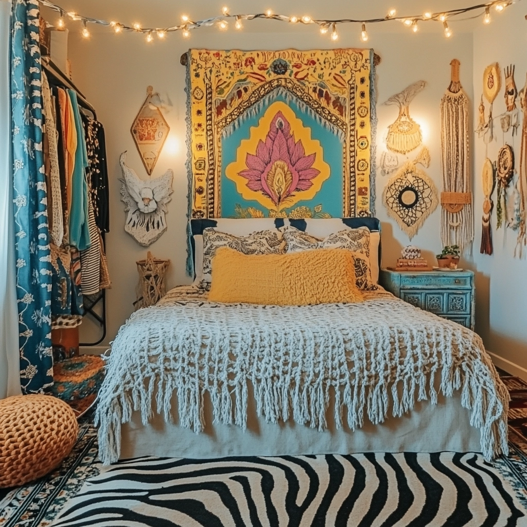 zebra rug bedroom 6