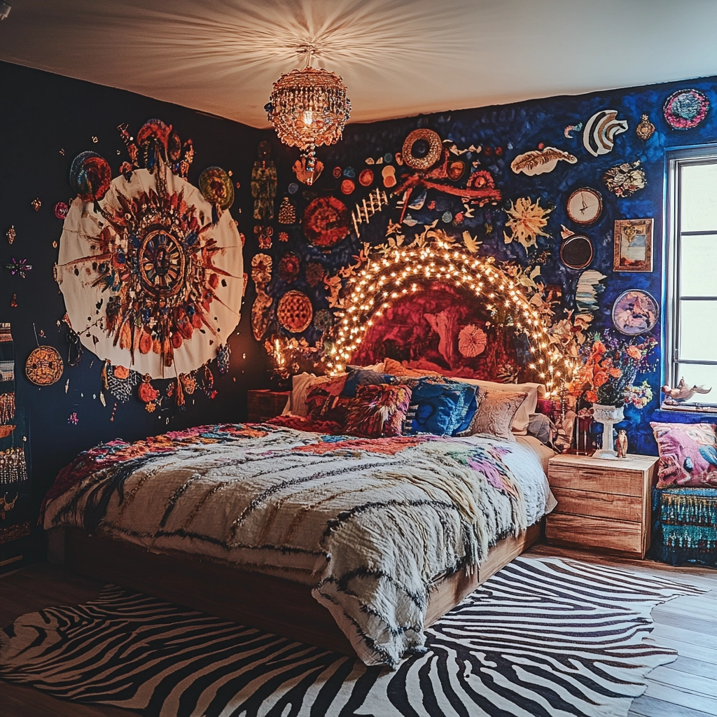 zebra rug bedroom 7