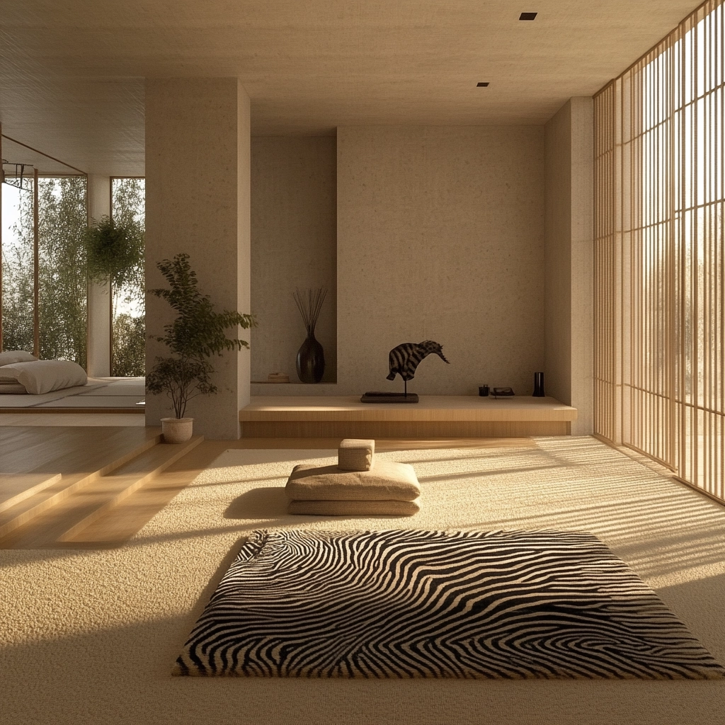zebra rug bedroom 71