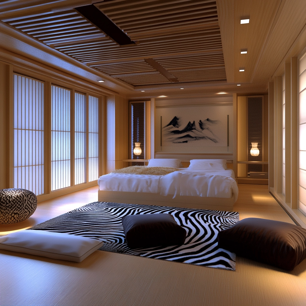 zebra rug bedroom 72