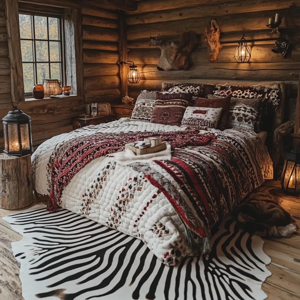 zebra rug bedroom 73