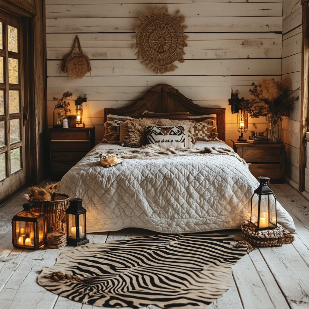zebra rug bedroom 74