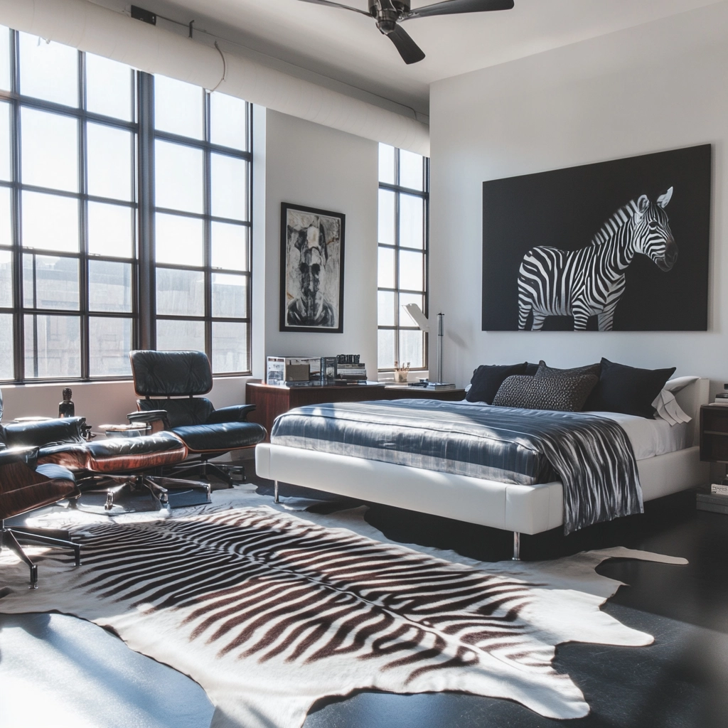 zebra rug bedroom 79