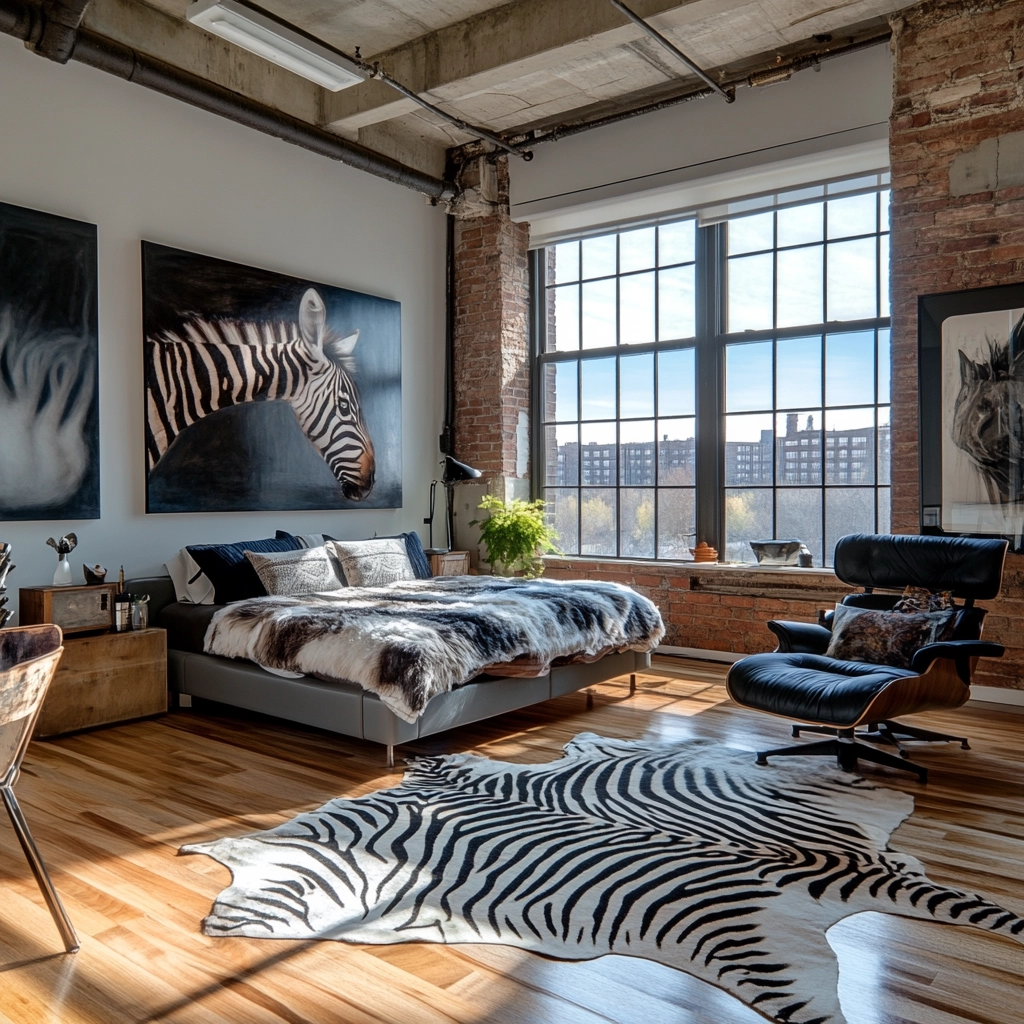 zebra rug bedroom 80