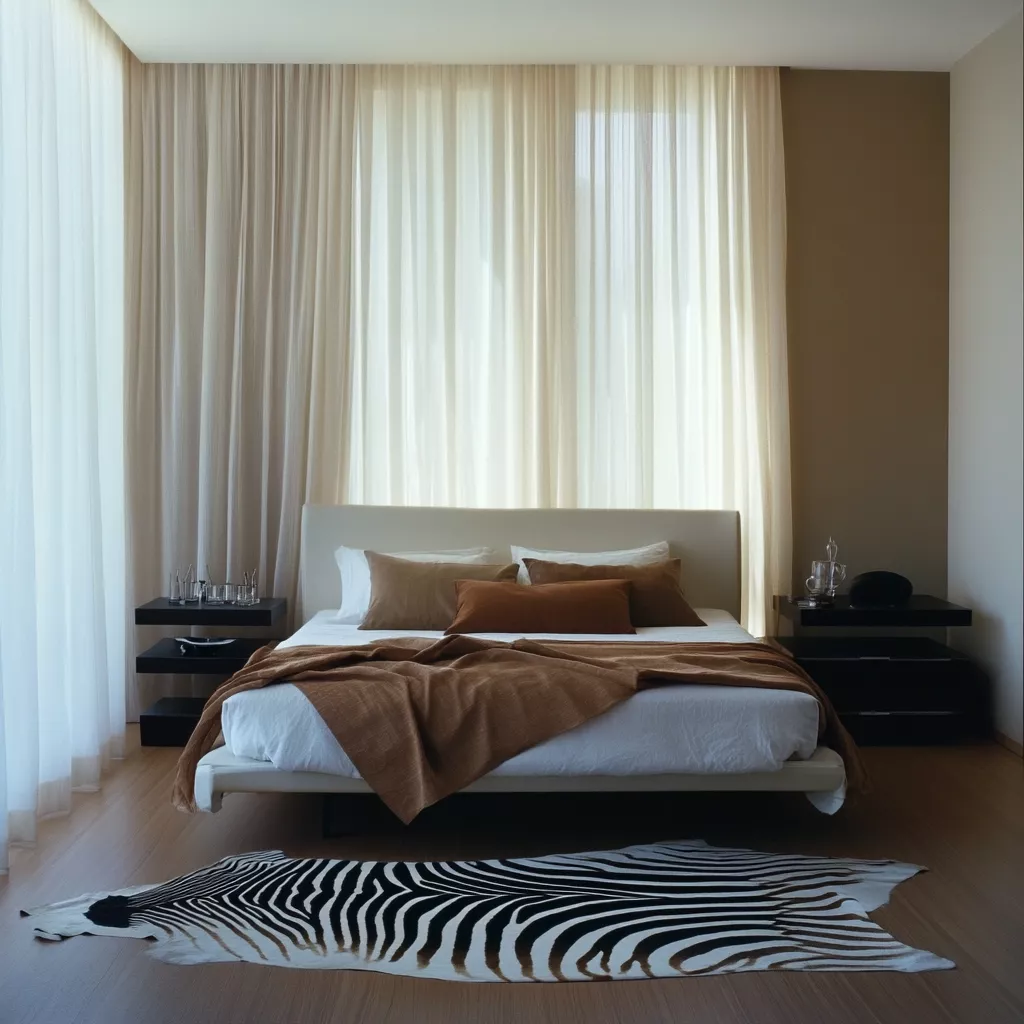 zebra rug bedroom 9